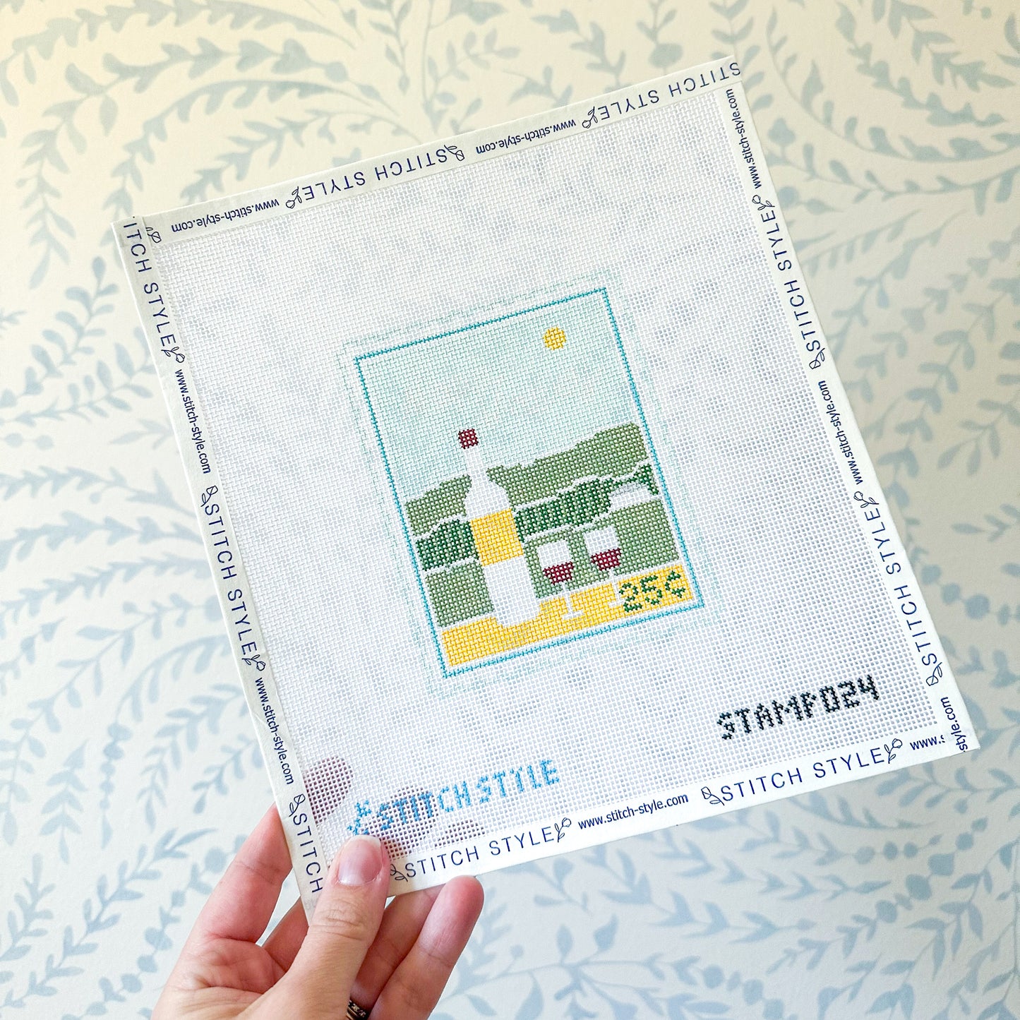 Napa Valley 18 Mesh Travel Stamp Needlepoint Canvas