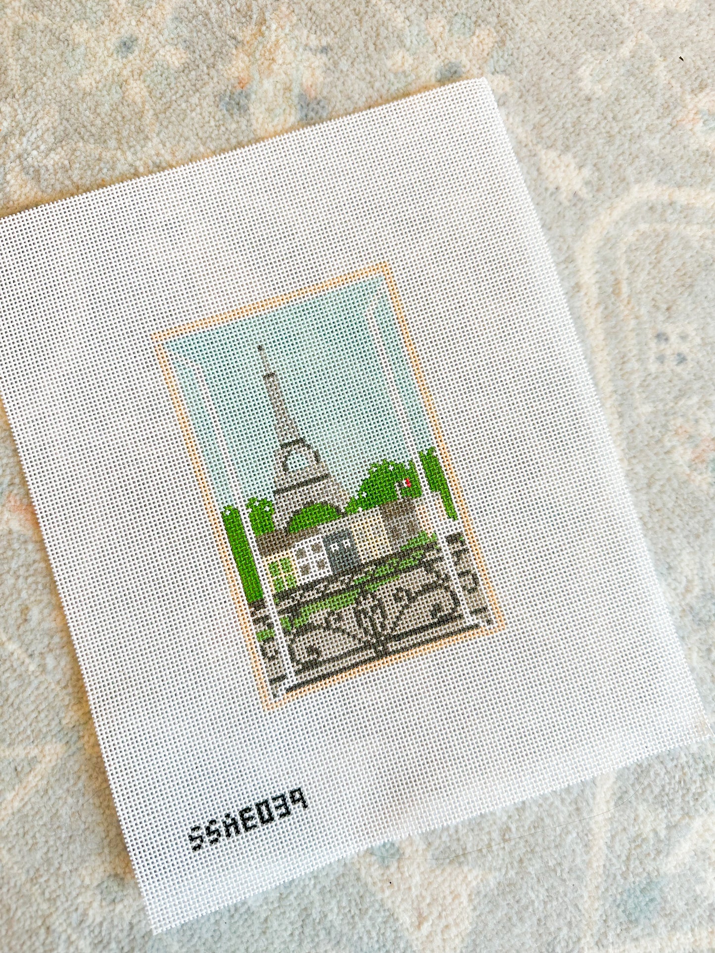 Parisian Window Needlepoint Canvas