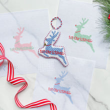 Load image into Gallery viewer, First Christmas Reindeer Needlepoint Canvases
