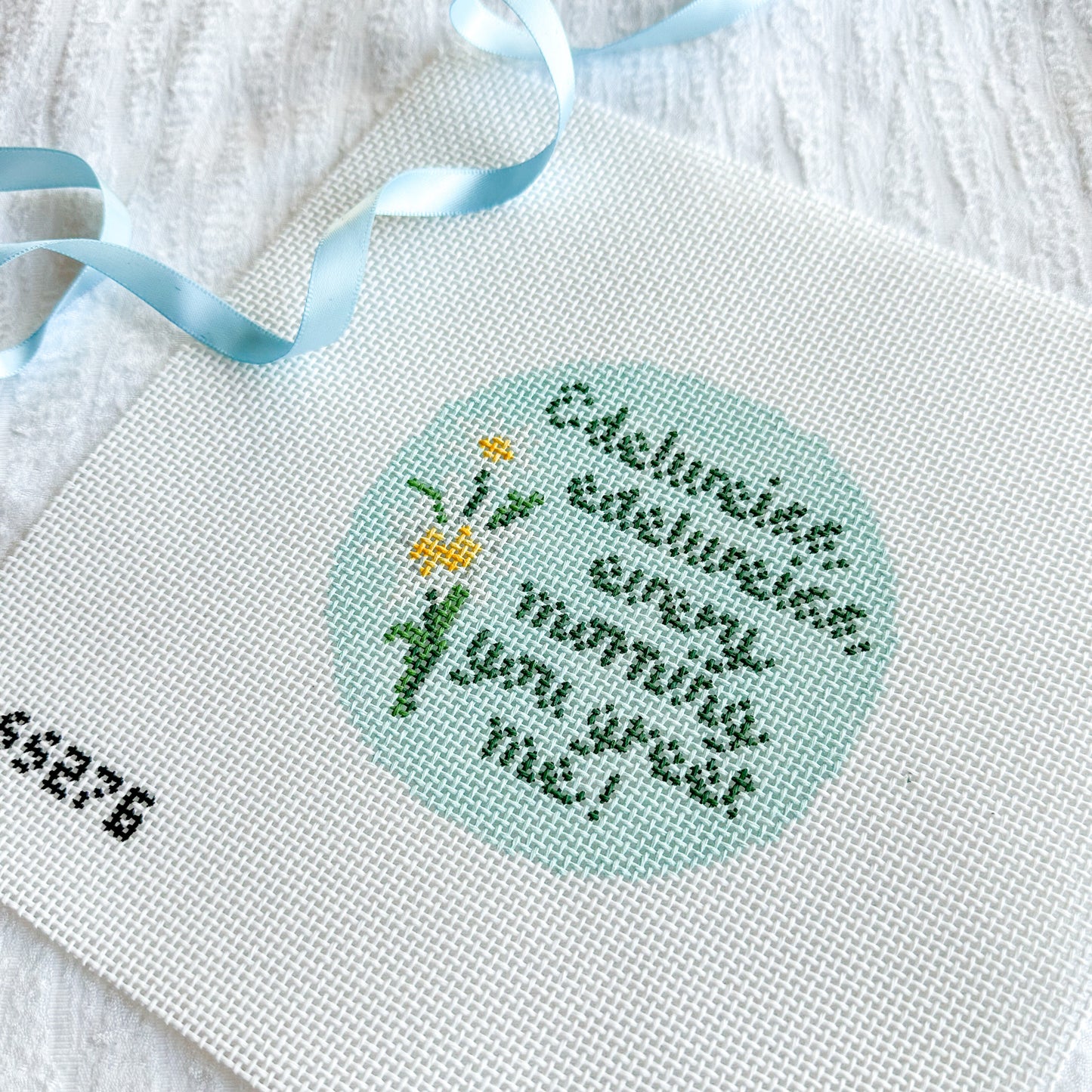 Edelweiss Round 13 mesh Needlepoint Canvas