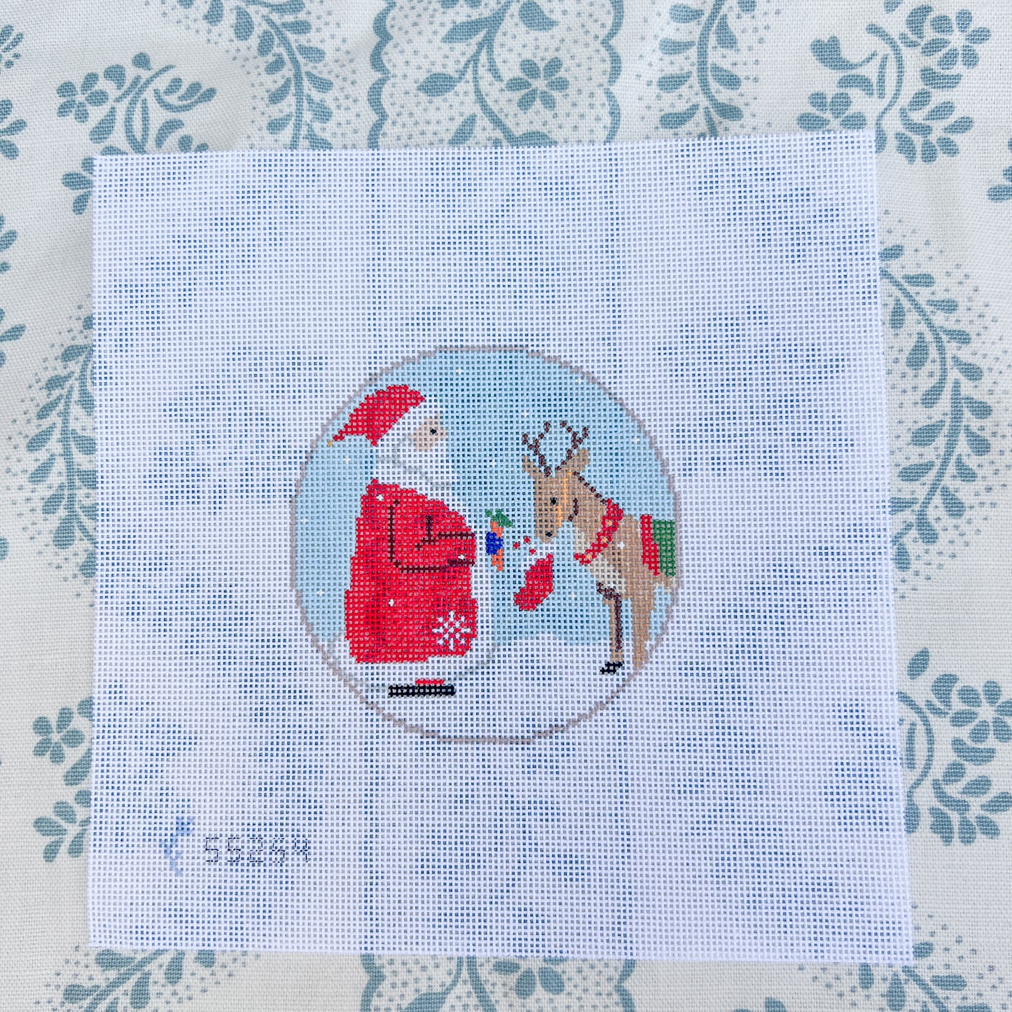 Reindeer Games Ornament Needlepoint Canvas