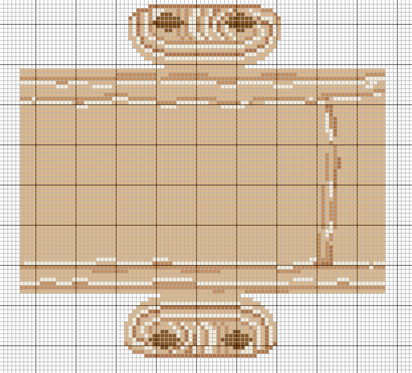 3D Pain au Chocolat 18 Mesh Needlepoint Canvas