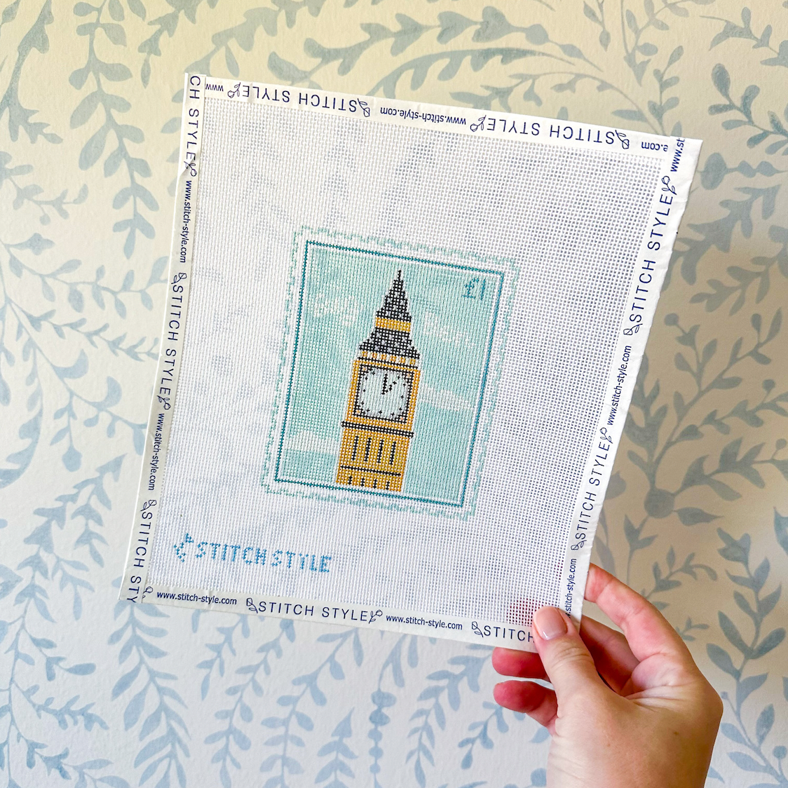 Big Ben Stamp 18 Mesh Needlepoint Canvas