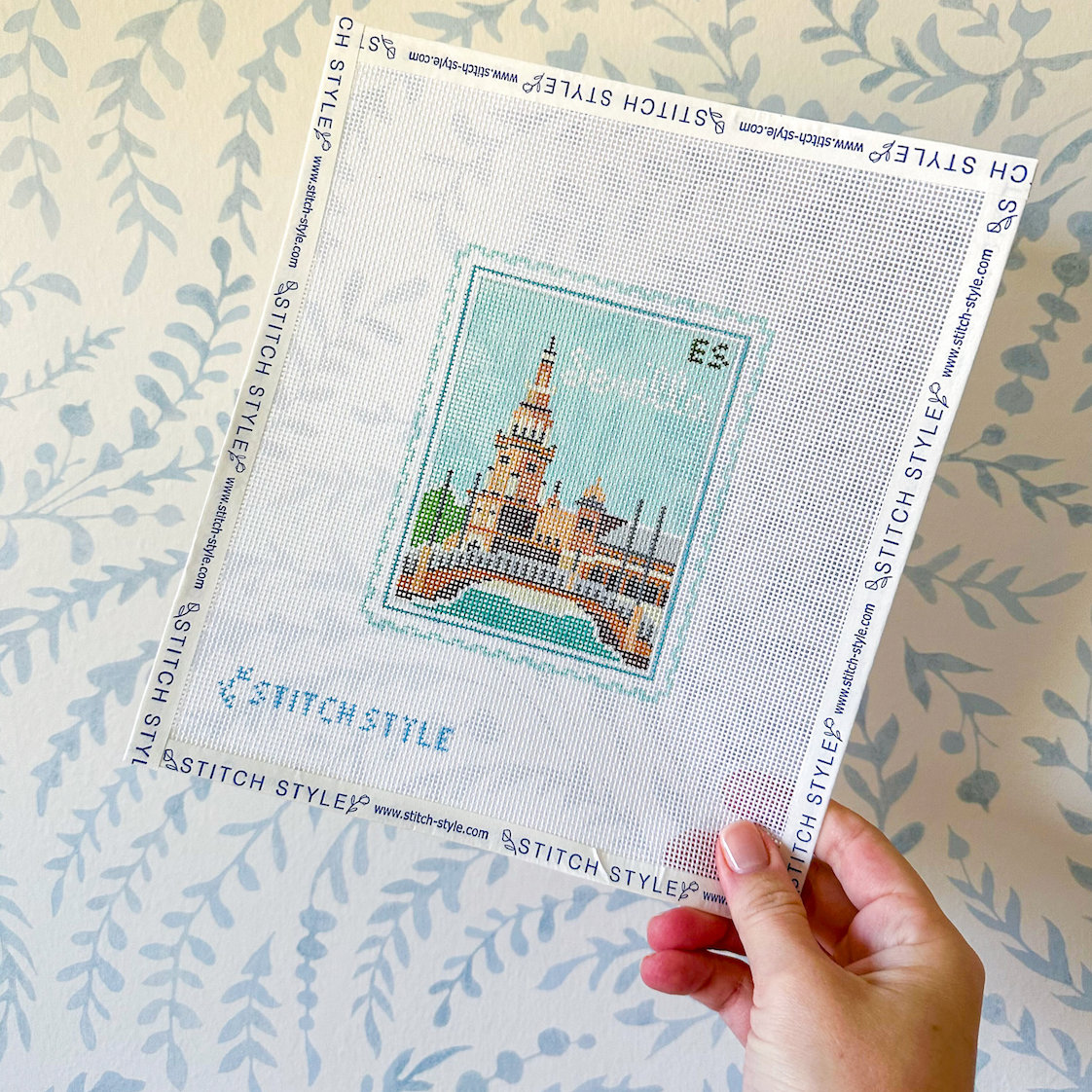 Seville Stamp 18 Mesh Needlepoint Canvas
