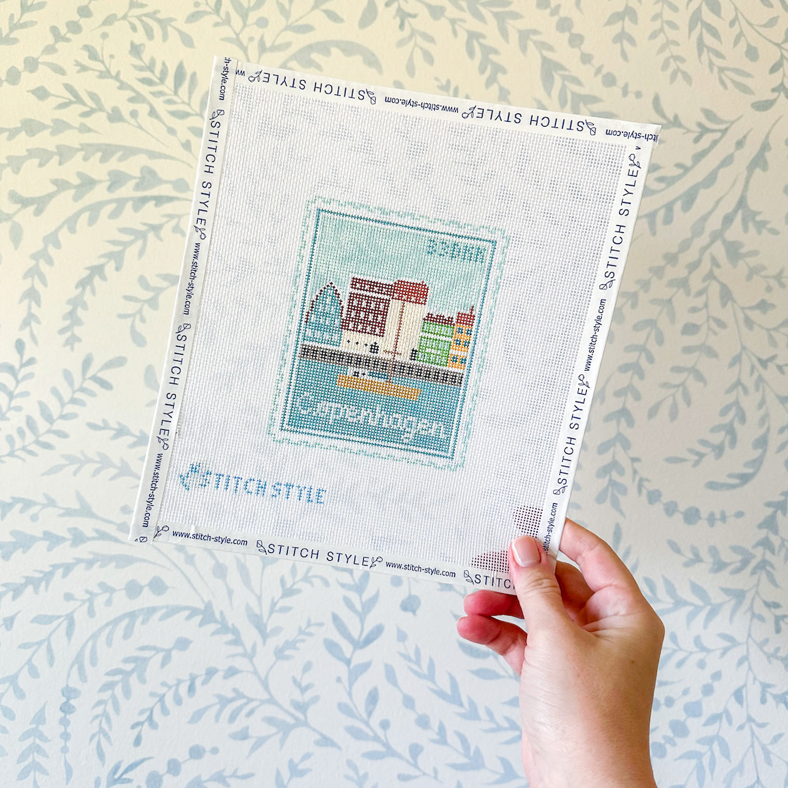 Copenhagen Nyhaven 18 Mesh Needlepoint Canvas