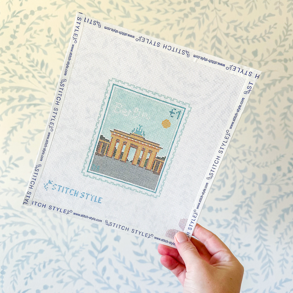 Berlin Brandenburg Gate 18 Mesh Needlepoint Canvas