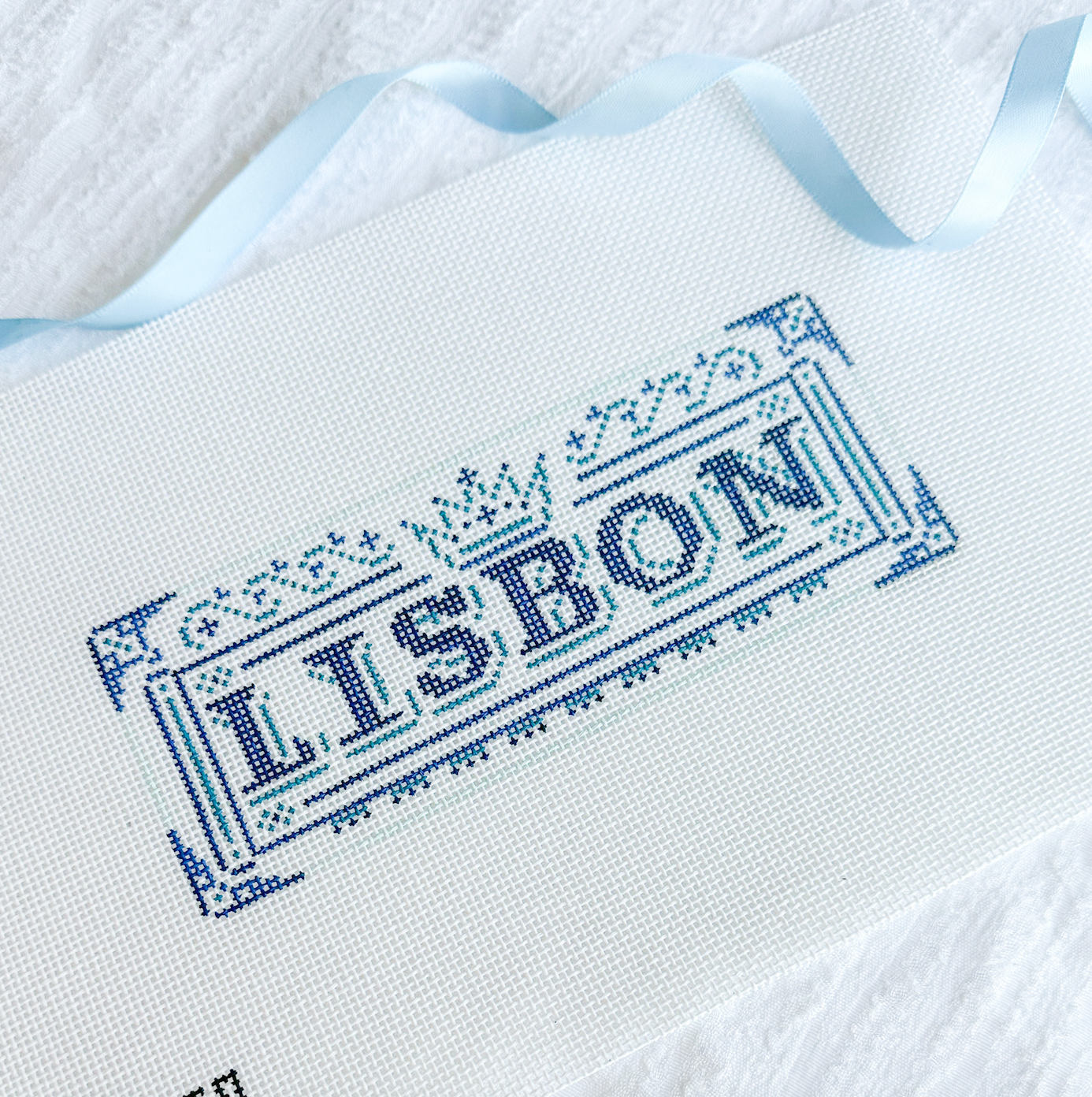 Lisbon Tile Needlepoint Canvas