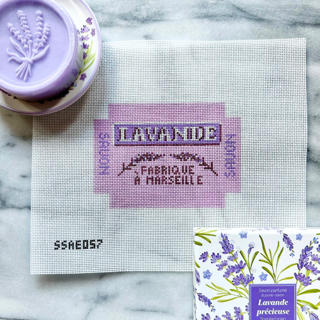 3D Lavender Soap Needlepoint Canvas
