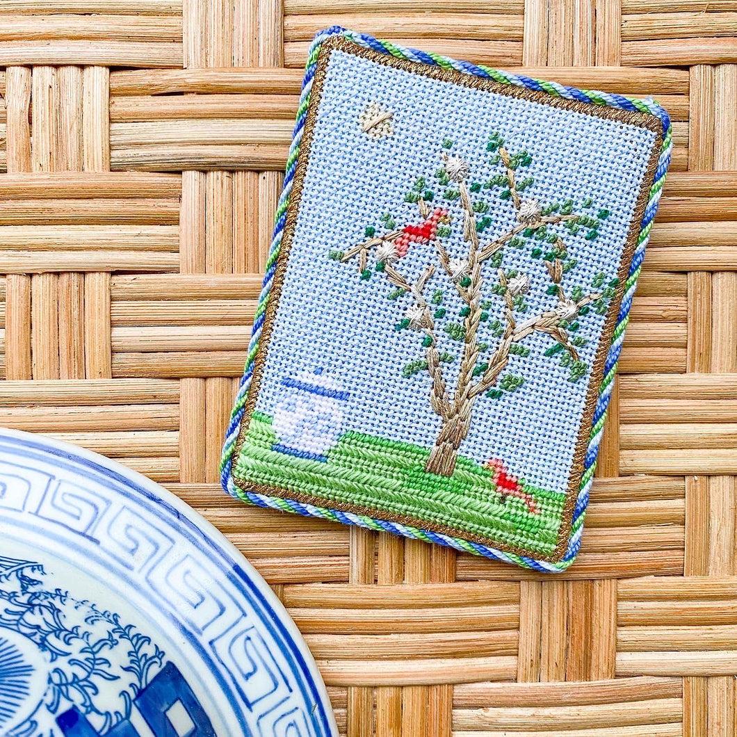 Chinoiserie Silk Screen Needlepoint Canvases