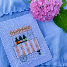 Load image into Gallery viewer, Stitch Guide for Silver Stitch Needlepoint&#39;s Champagne Cart
