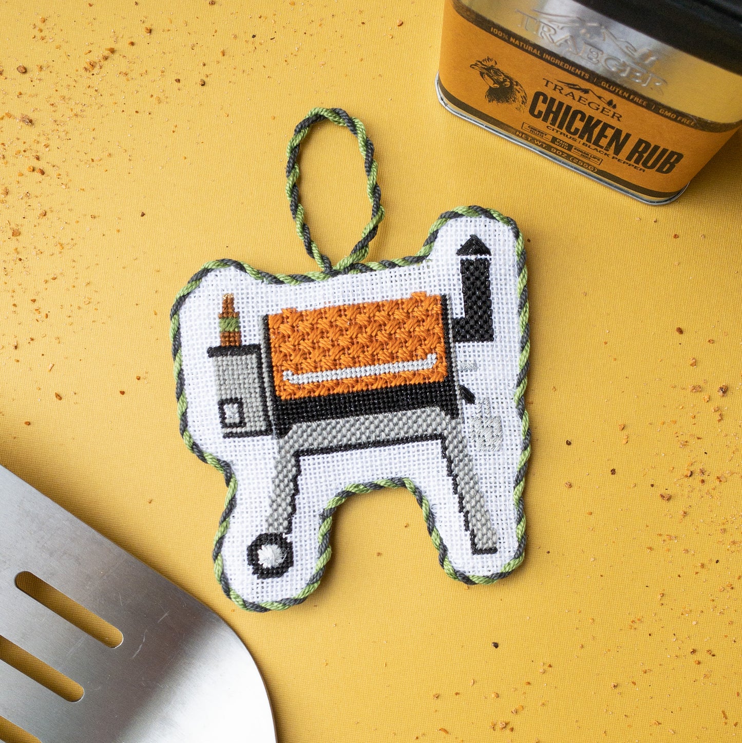 Traeger Smoker Needlepoint Canvas