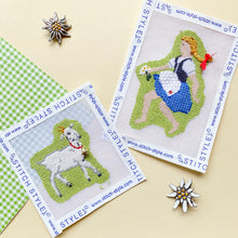 Load image into Gallery viewer, Fairy Tales and Fables: Heidi and Mountain Goat Needlepoint Canvas
