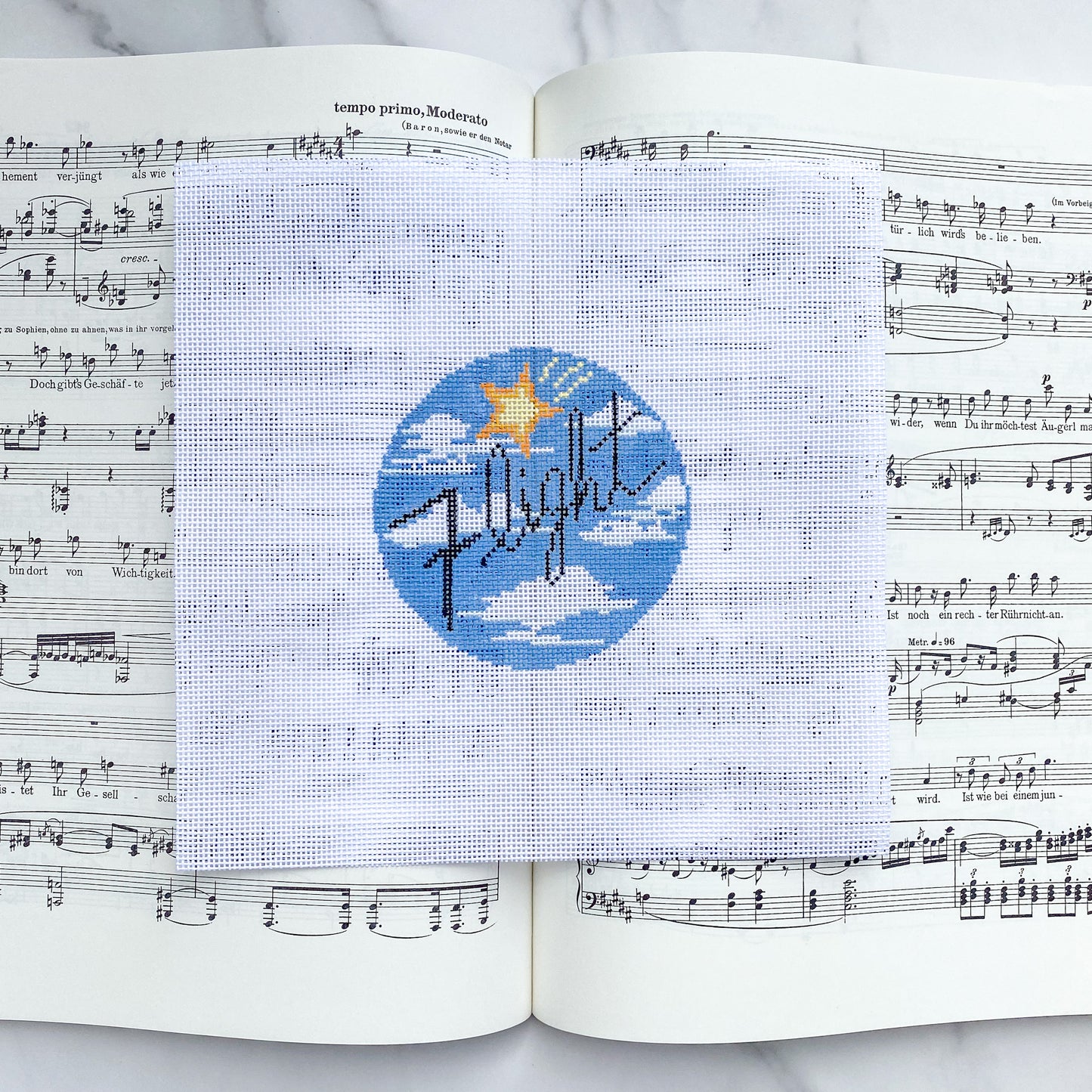 Opera Stitch: Flight Needlepoint Canvas