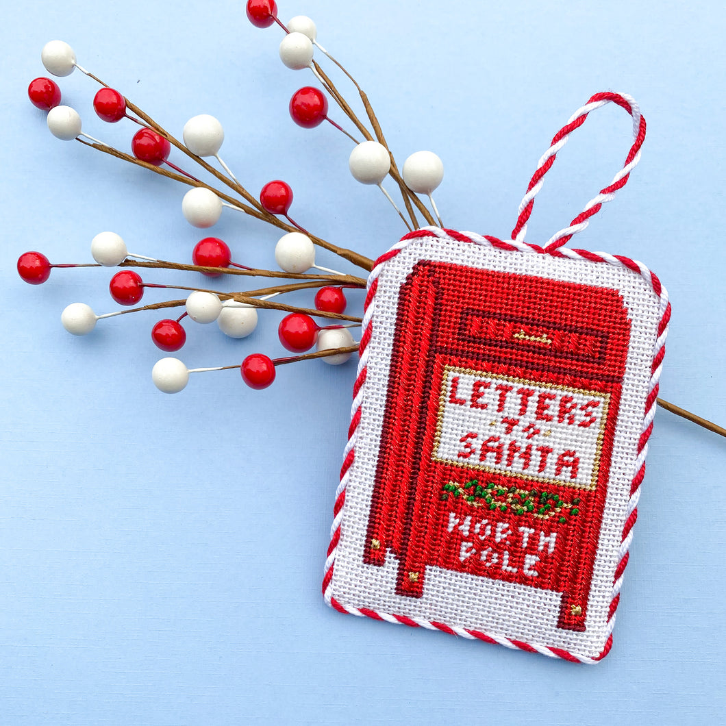 Letters to Santa Mailbox Needlepoint Canvas