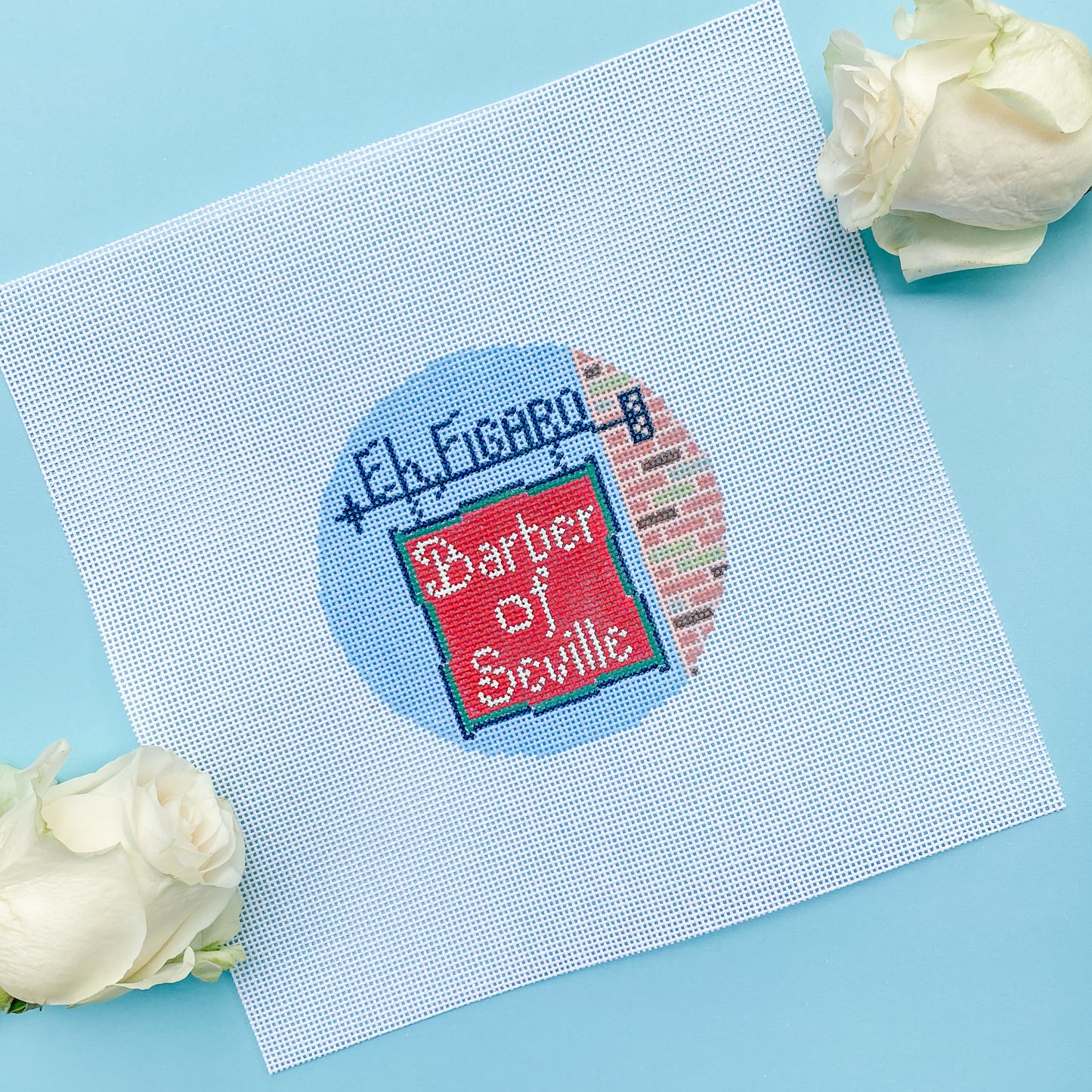 Opera Stitch: Barber of Seville Needlepoint Canvas