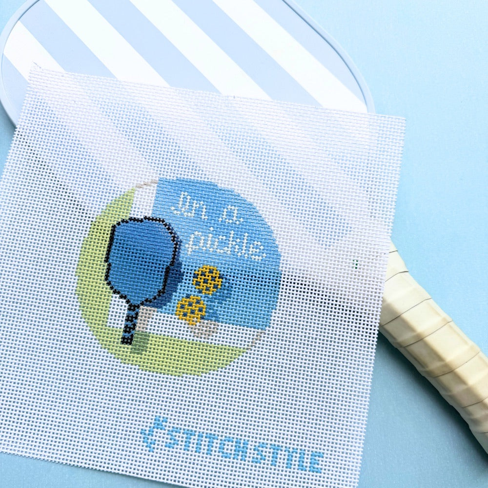 In a Pickle 13 Mesh Needlepoint Canvas