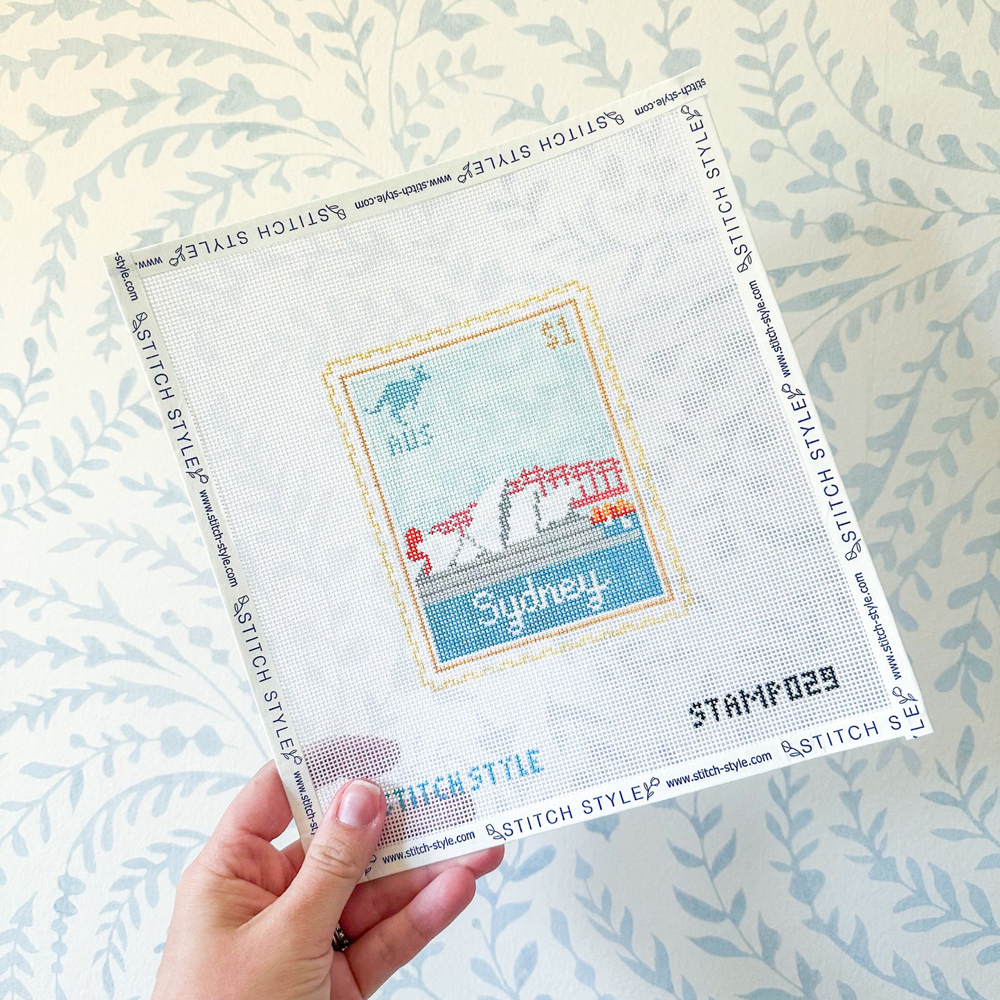 Sydney 18 Mesh Travel Stamp Needlepoint Canvas