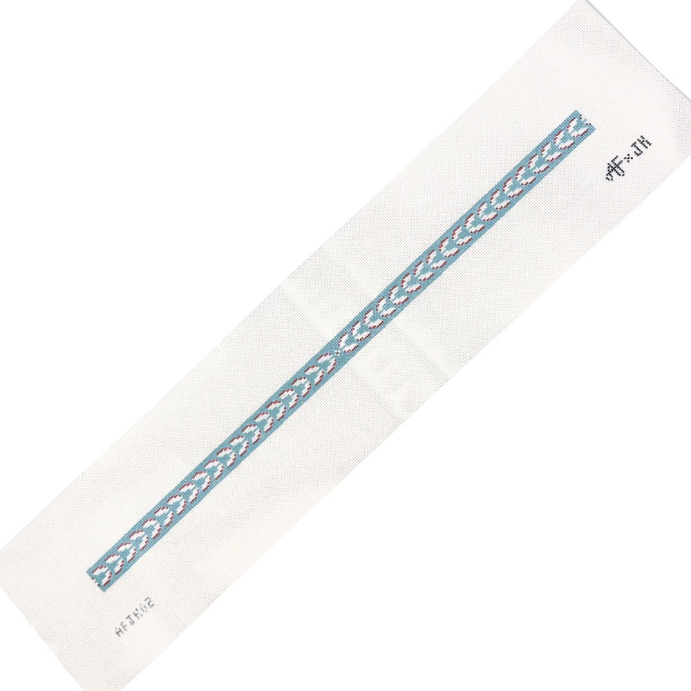 Leaf Motif Hat Band 18 Count Needlepoint Canvas