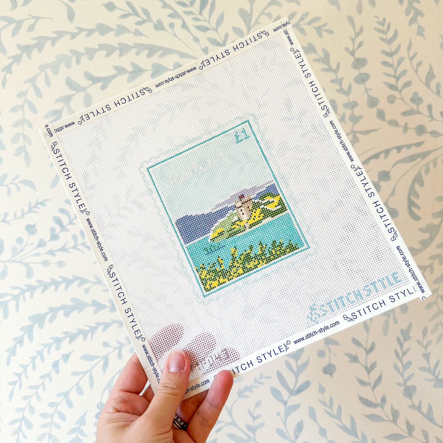 Scotland 18 Mesh Travel Stamp Needlepoint Canvas