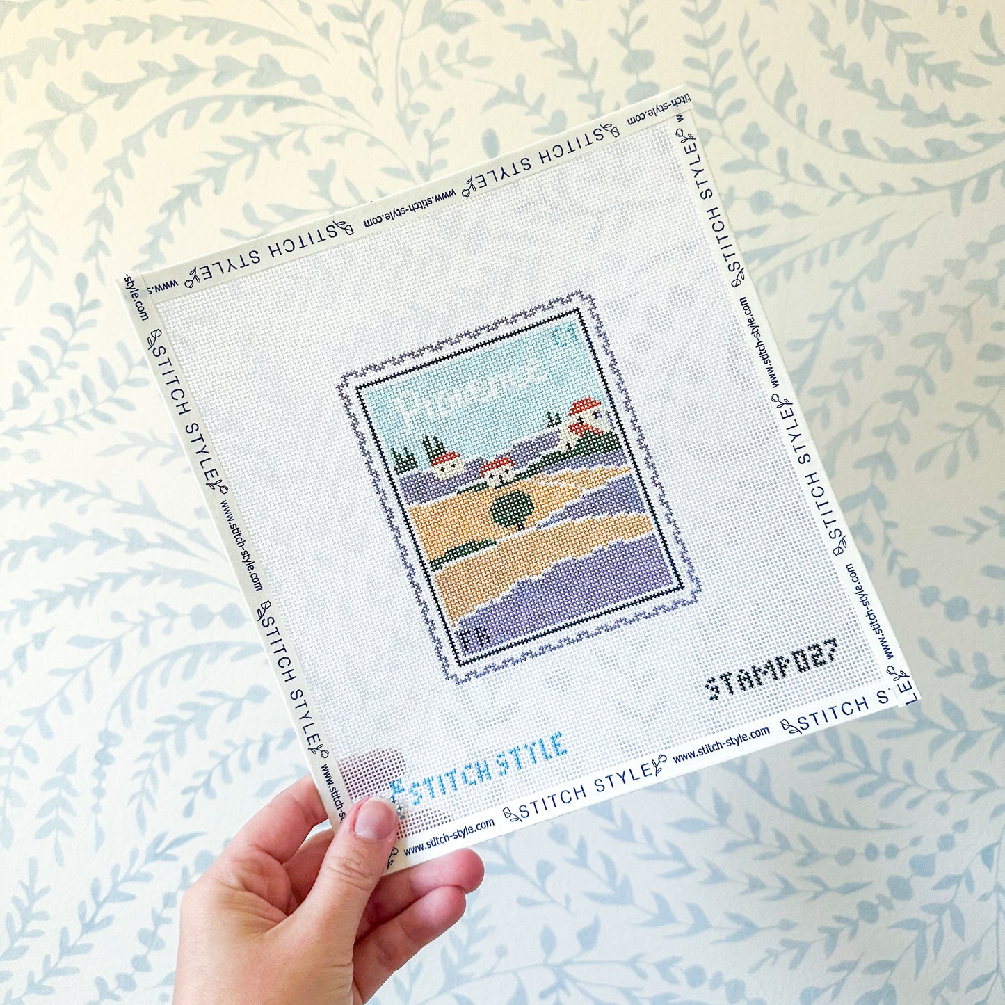 Provence 18 Mesh Travel Stamp Needlepoint Canvas