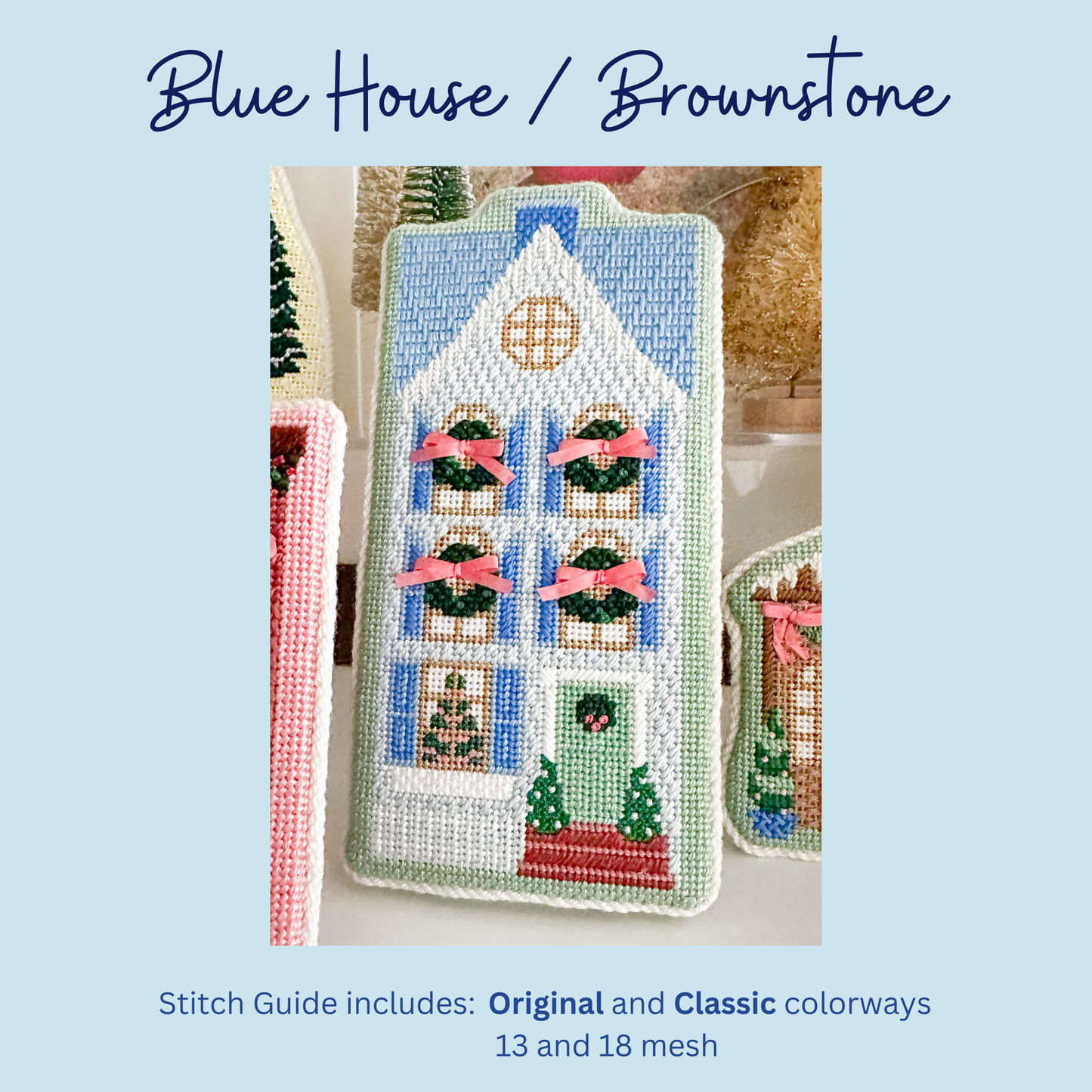 Stitch Guide for Le Point Studio Blue Row House