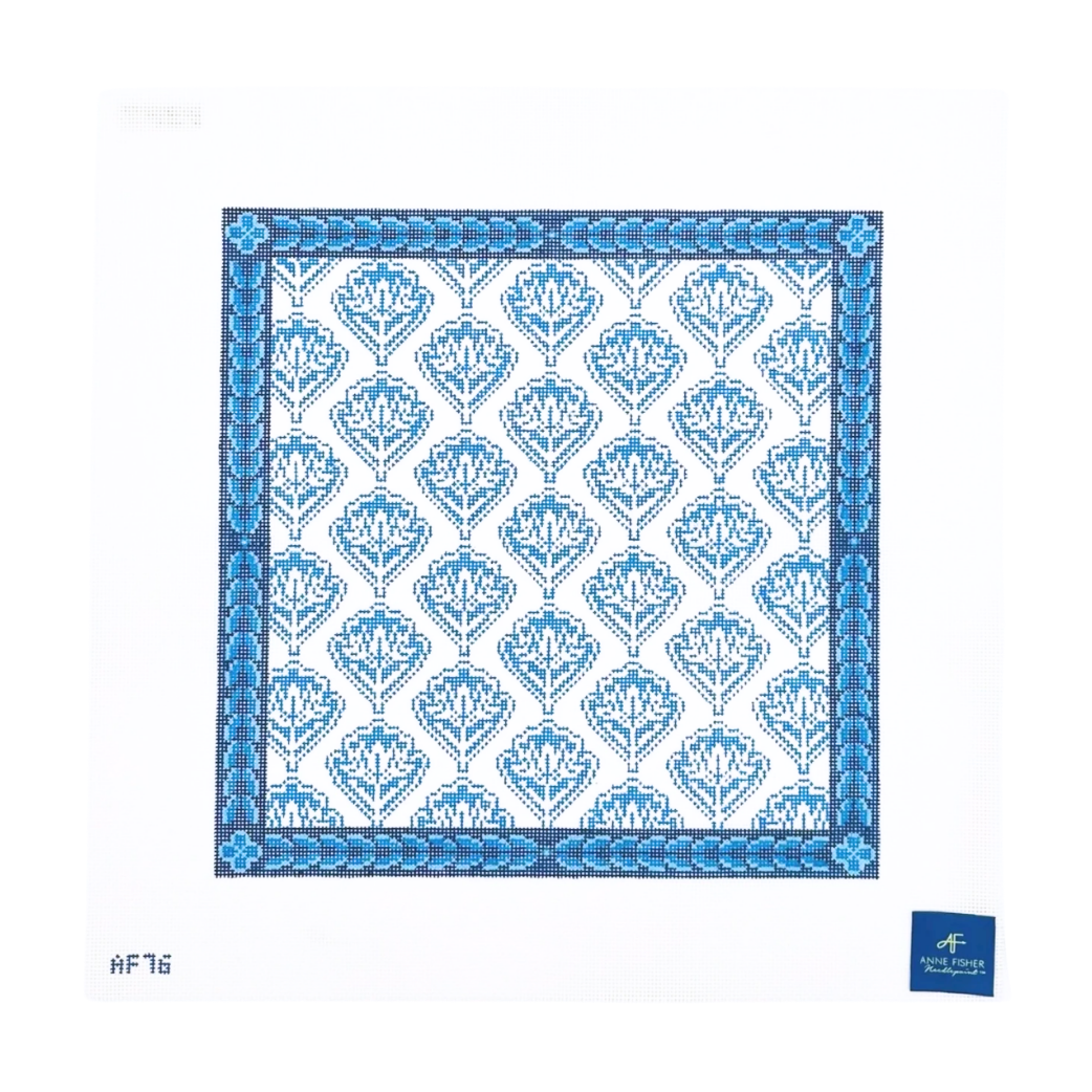 Floral Medallion Pillow Needlepoint Canvas