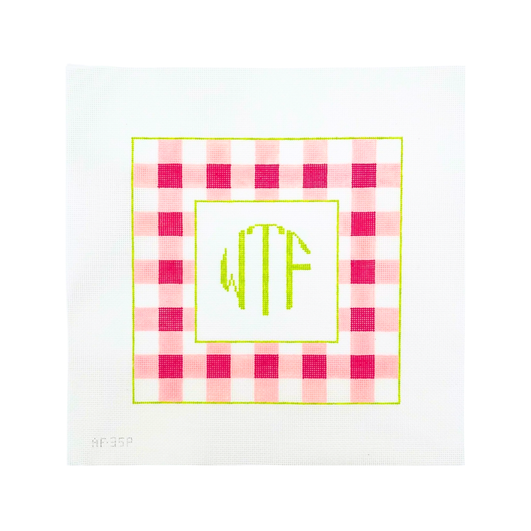 WTF Monogram Needlepoint Canvas