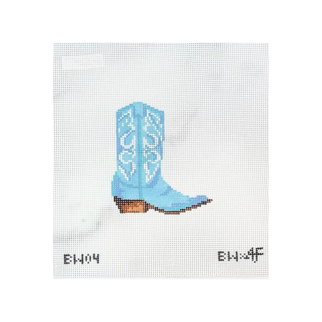 Cowboy Boot 14 mesh Needlepoint Canvas