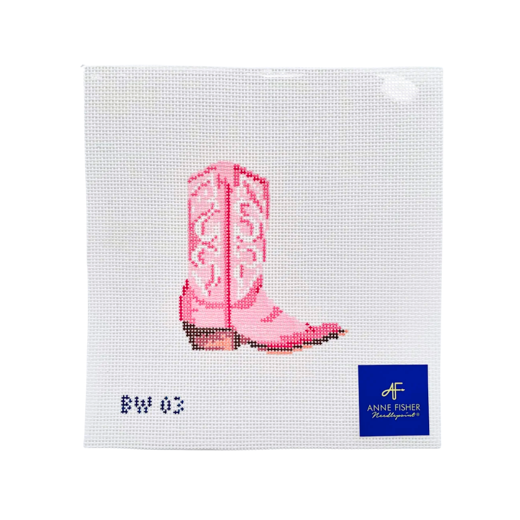 Cowboy Boot 14 mesh Needlepoint Canvas