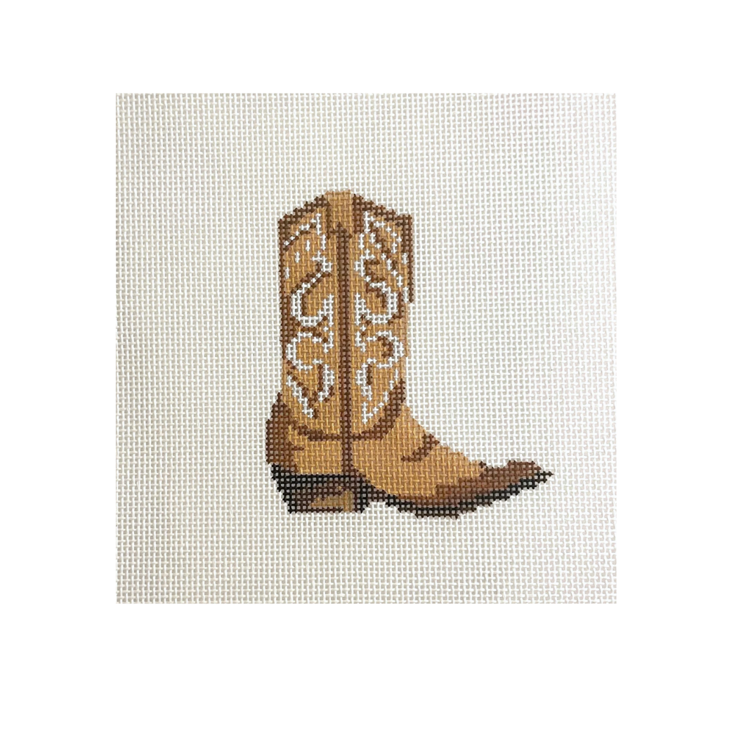 Cowboy Boot 14 mesh Needlepoint Canvas