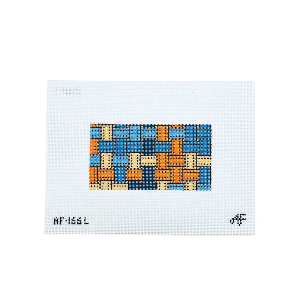 Ribbon Rectangular Insert 13 mesh Needlepoint Canvas