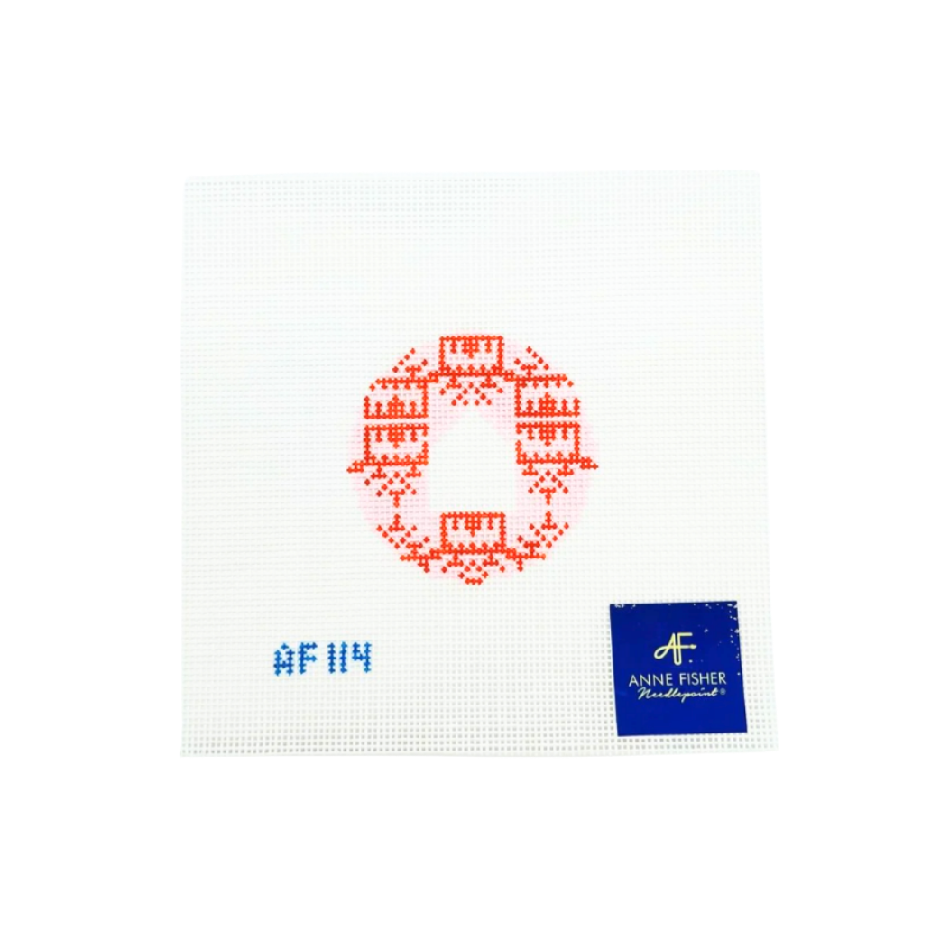 Pagoda Round Insert 14 mesh Needlepoint Canvas
