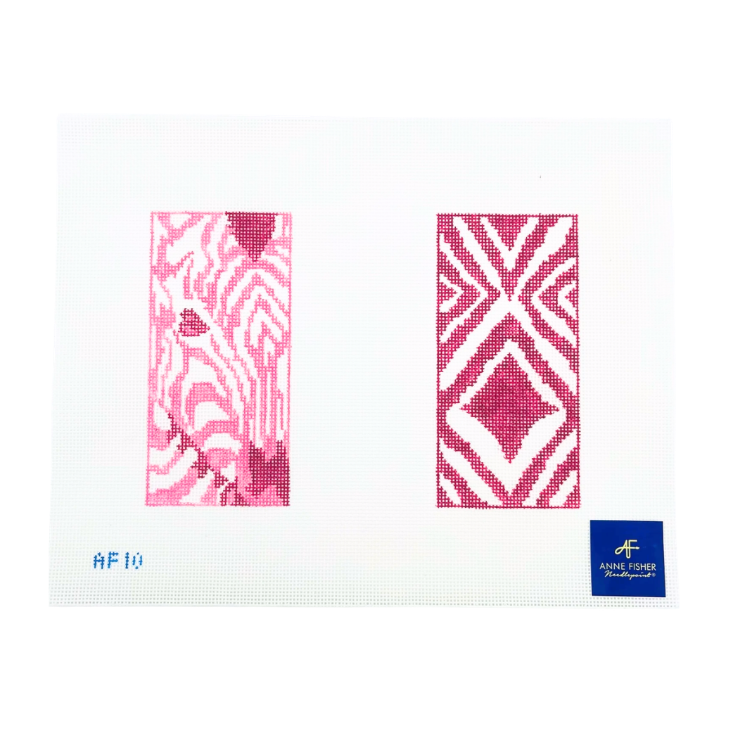 Zebra Double Eyeglass 14 mesh Needlepoint Canvas