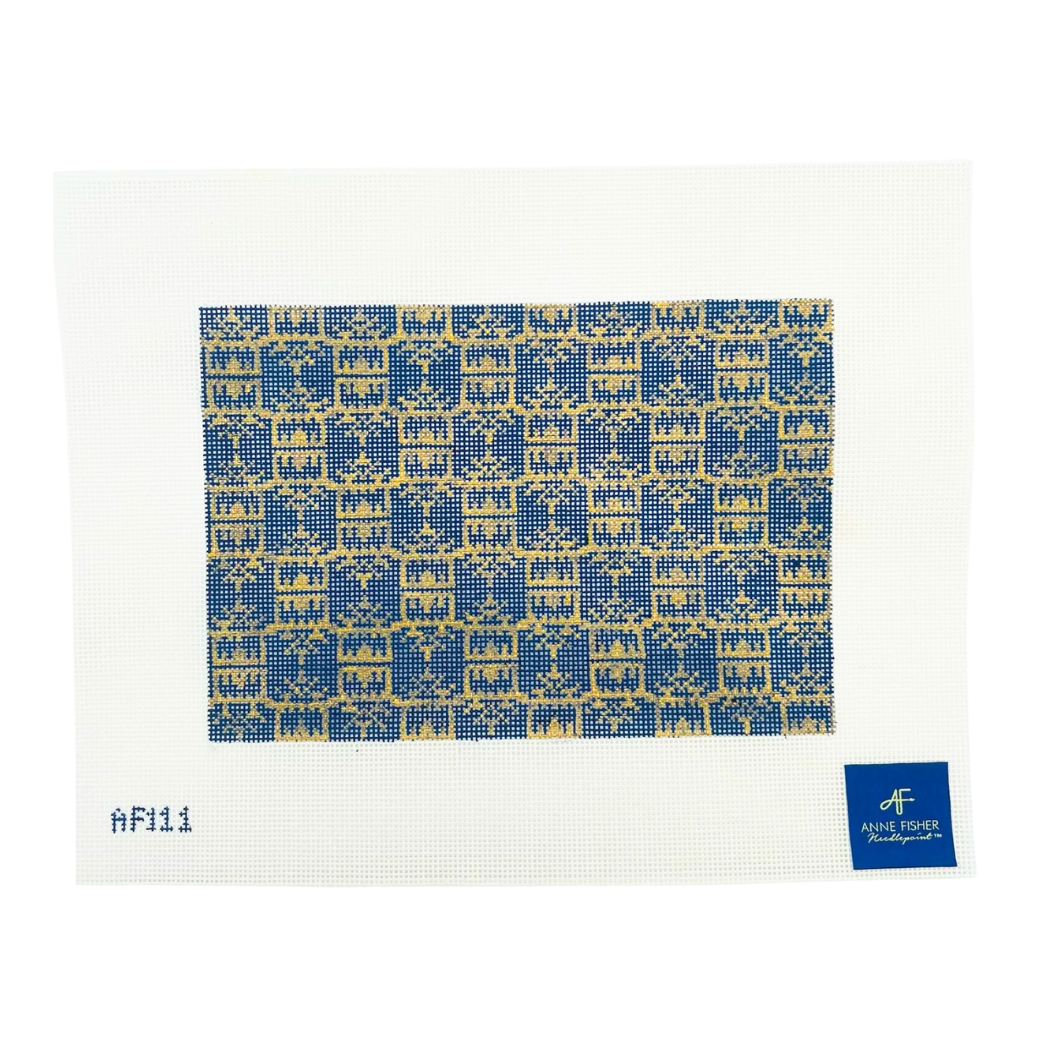 Pagoda Print Clutch Needlepoint Canvas