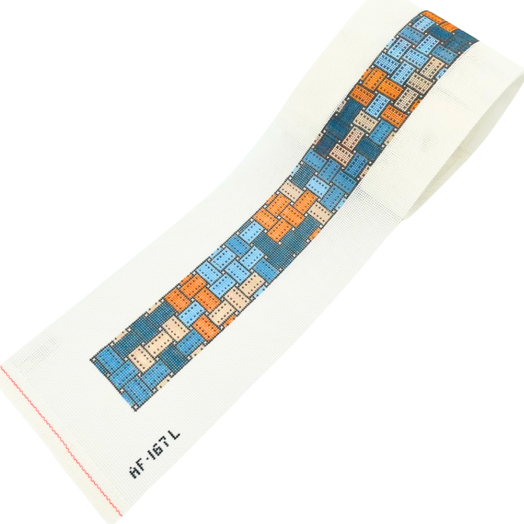 Ribbon Crossbody Strap 14 mesh Needlepoint Canvas