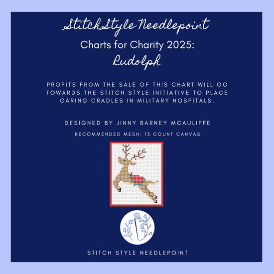 Charts for Charity 2025: Rudolph Needlepoint Chart