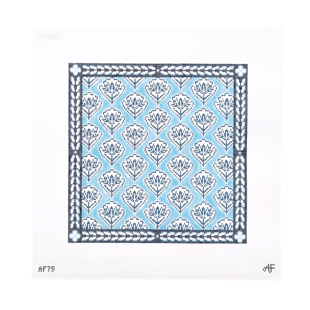 Floral Medallion Pillow Needlepoint Canvas