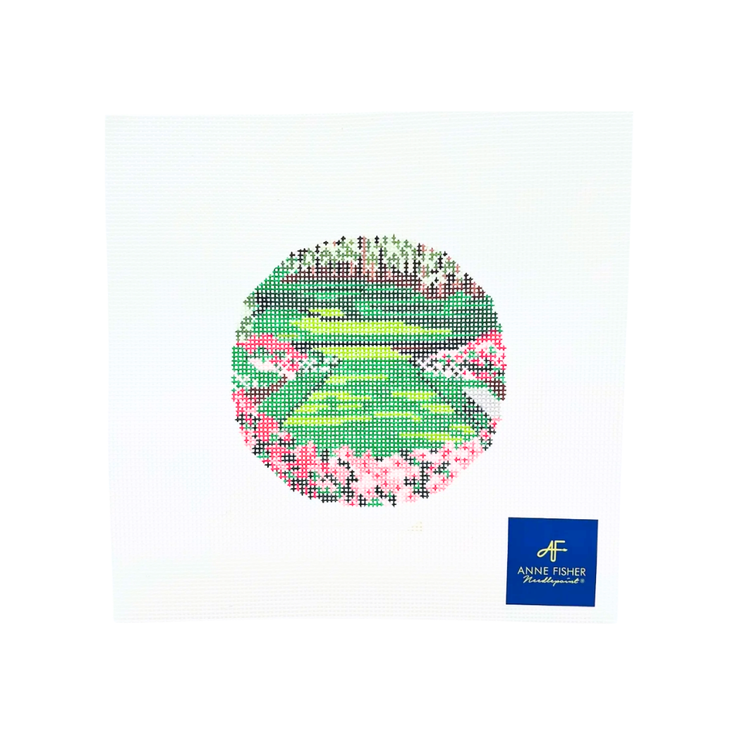 View from the Tee 13 mesh Needlepoint Canvas