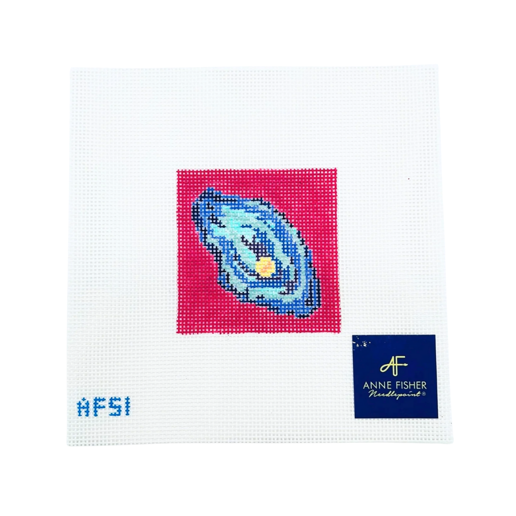 Neon Oyster Insert 14 mesh Needlepoint Canvas