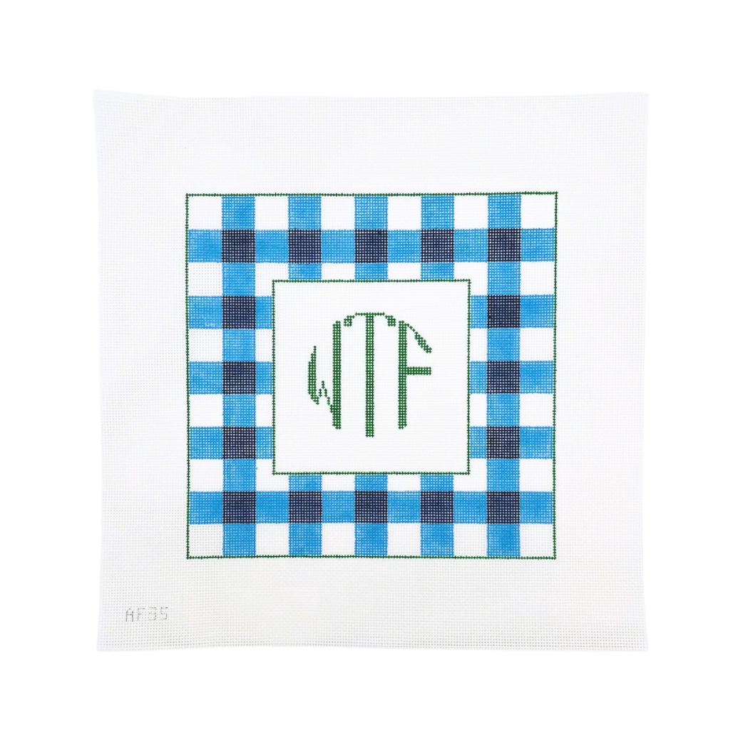 WTF Monogram Needlepoint Canvas