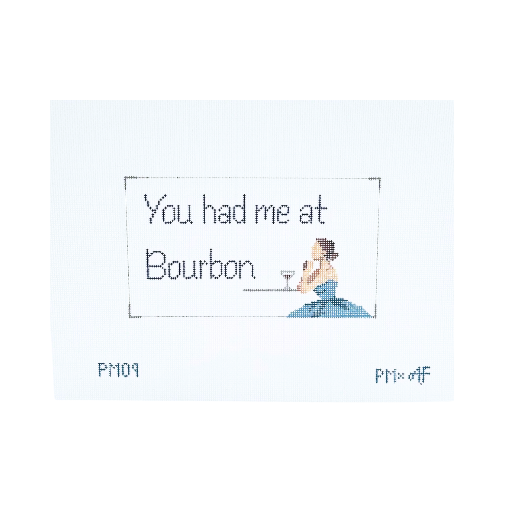 You had me at Bourbon Needlepoint Canvas