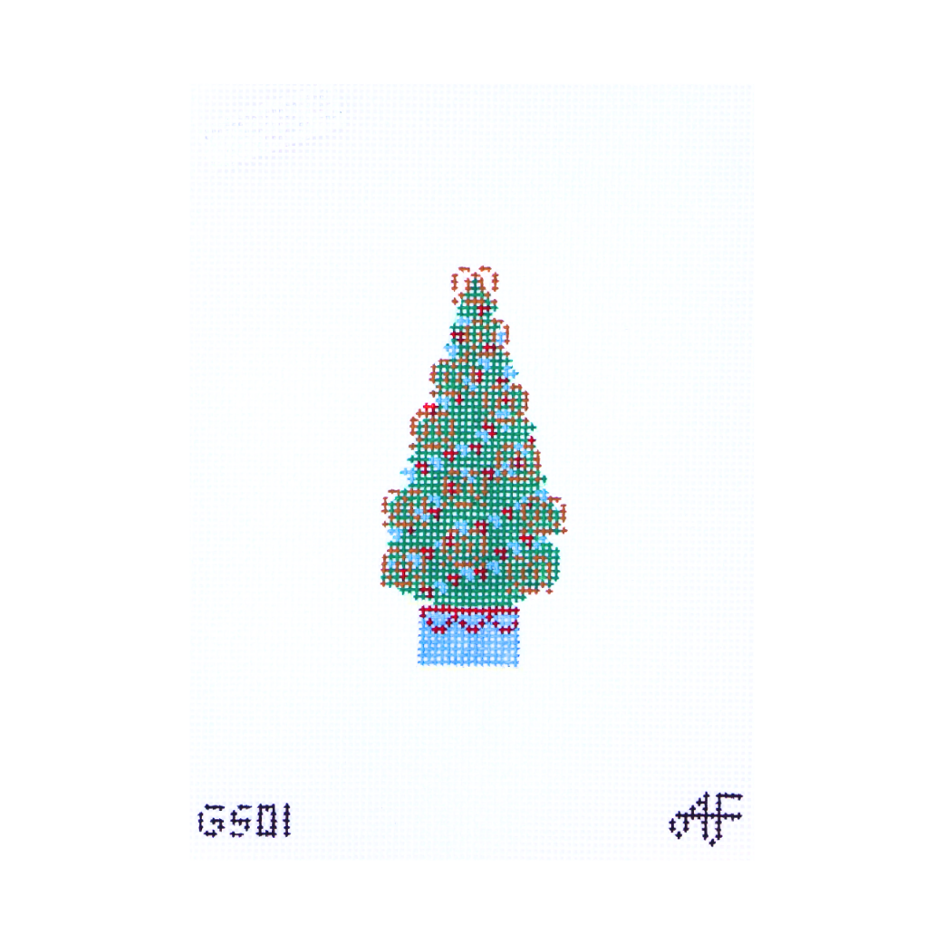 Pretzel Tree Needlepoint Canvas