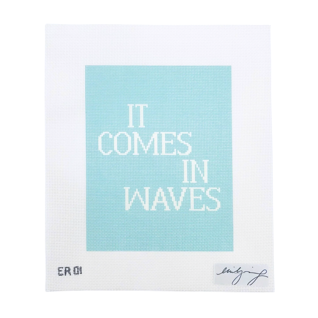Waves Flag Needlepoint Canvas