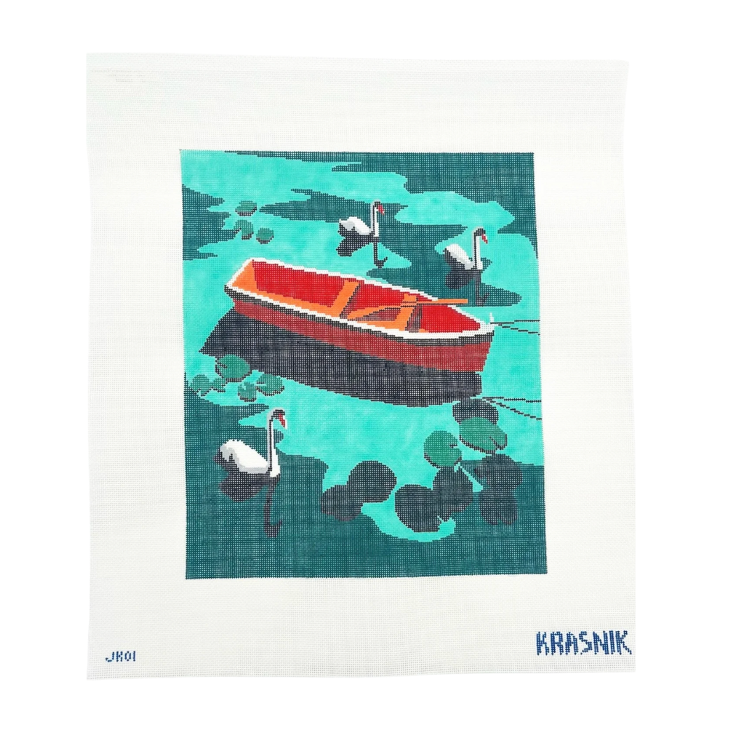 Swans Needlepoint Canvas