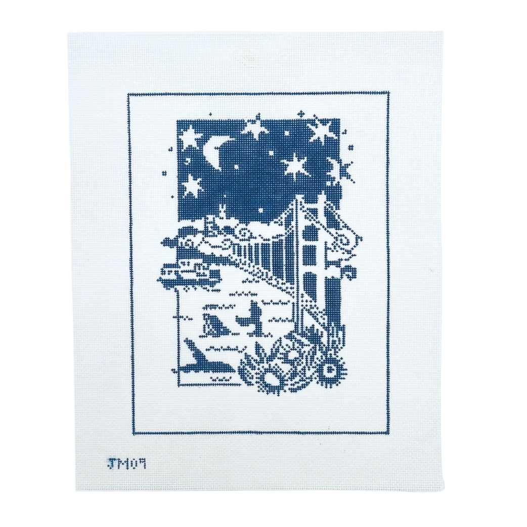 San Francisco Bay Needlepoint Canvas