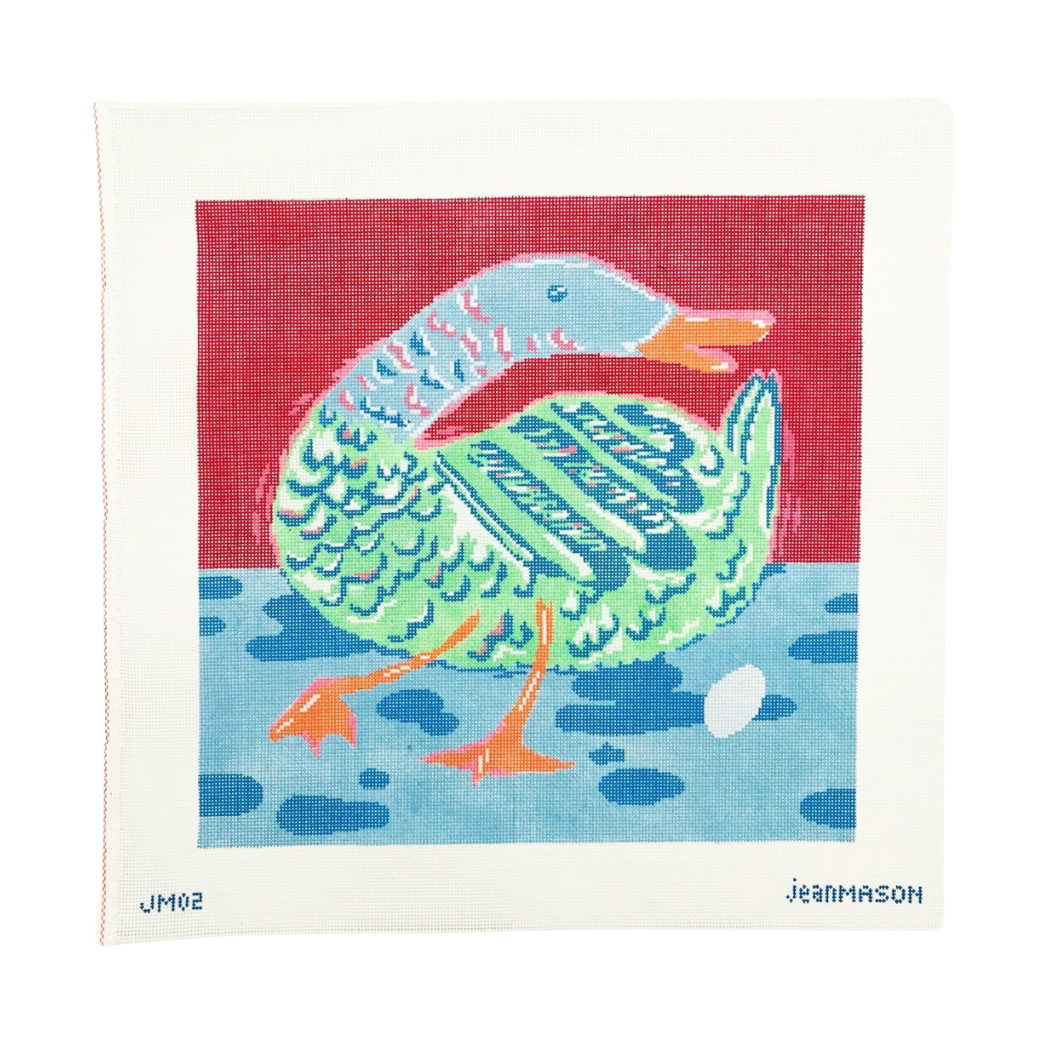 Mother Duck Needlepoint Canvas