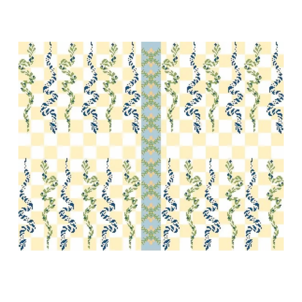 Snake Backgammon Board 14 mesh Needlepoint Canvas