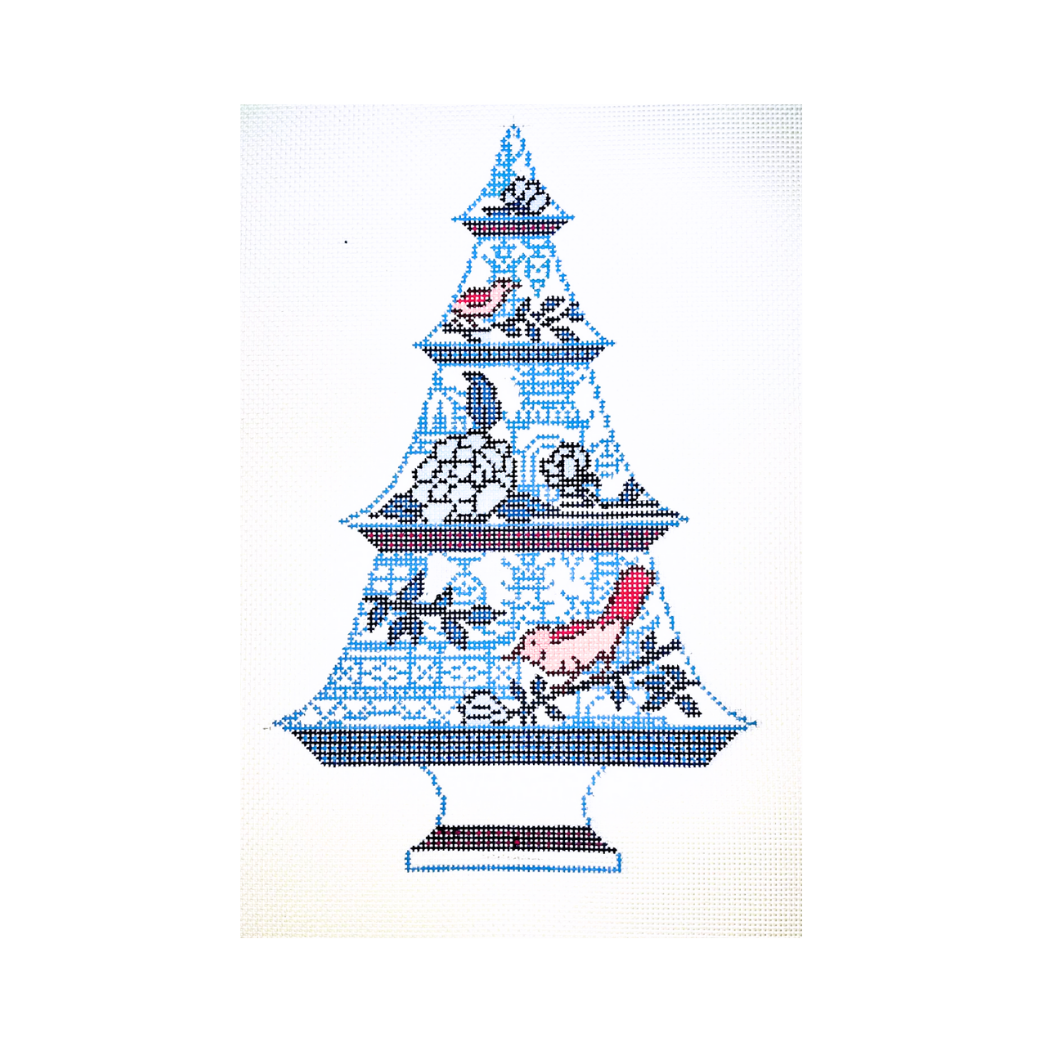 Bird Tree Needlepoint Canvas