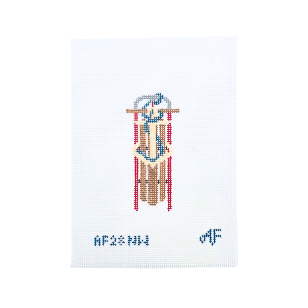 Newport Sled Needlepoint Canvas