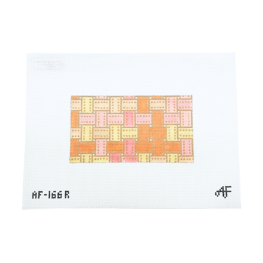 Ribbon Rectangular Insert 13 mesh Needlepoint Canvas